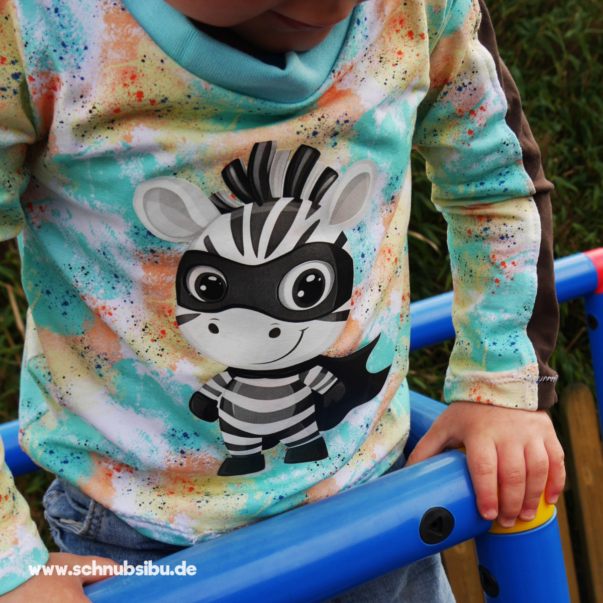 Bügelbild Superhelden Tiere - Zebra